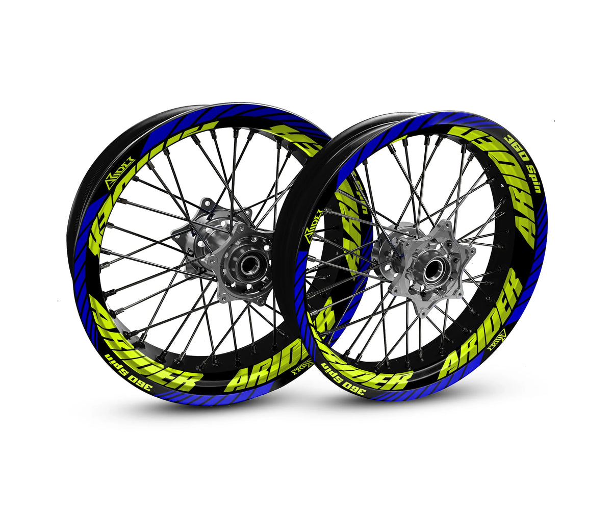 Motorrad Felgenaufkleber - 360° Spin - Boost Edition - Arider