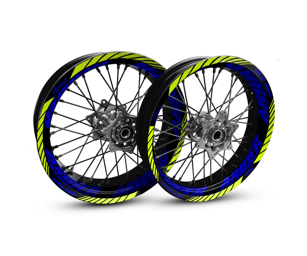 Motorrad Felgenaufkleber - 360° Spin - Boost Edition - Arider