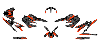 Graphics Kit suitable for KTM Duke 890 (R) - Skull Edition