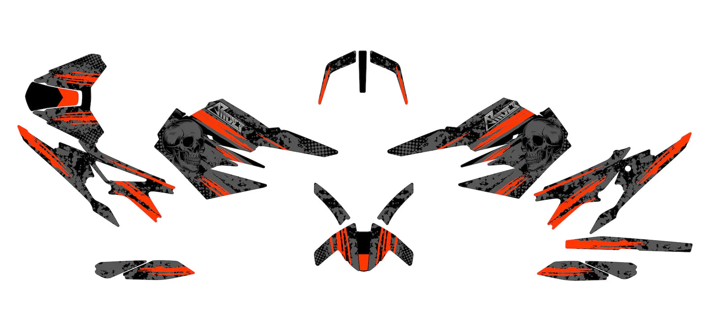 Dekor passend für KTM Duke 790 - Skull Edition - Arider