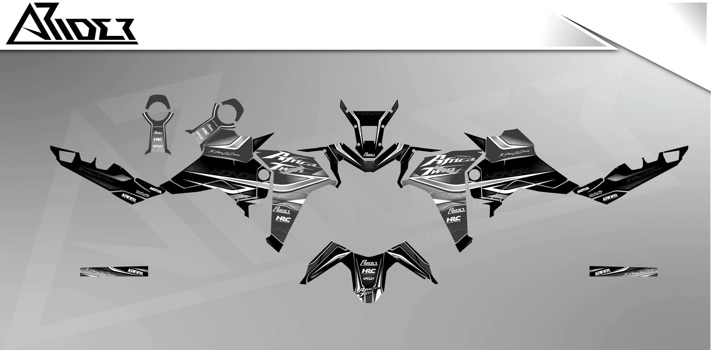 Dekor passend für Honda Africa Twin - World Edition - Arider