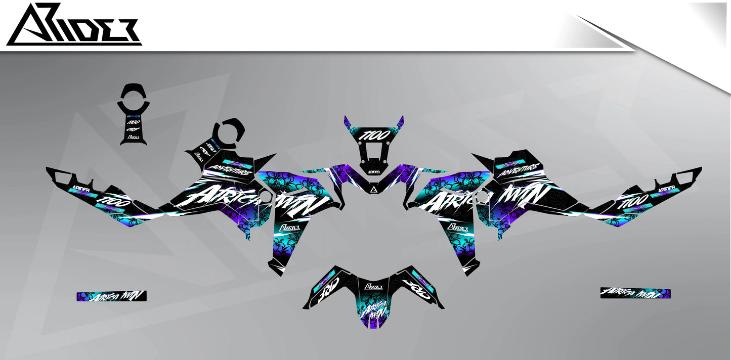 Dekor passend für Honda Africa Twin - Hawaii Edition - Arider