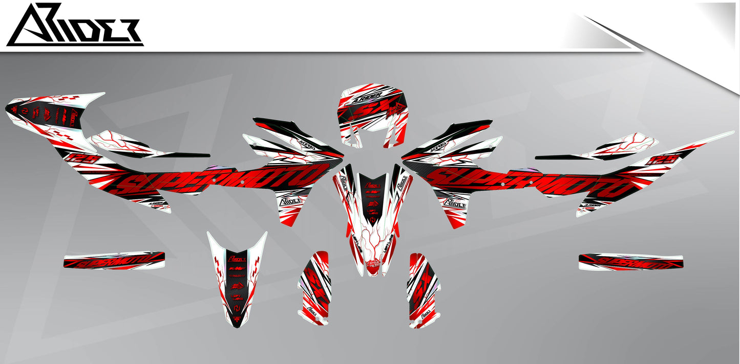 Dekor passend für Aprilia SX 125 - Edge Edition - Arider