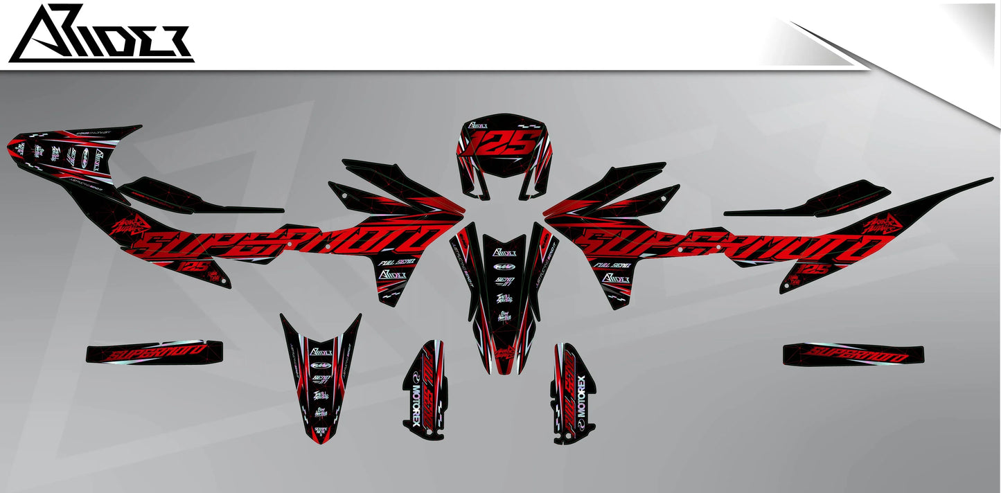 Dekor passend für Aprilia SX 125 - Glitch Edition - Arider