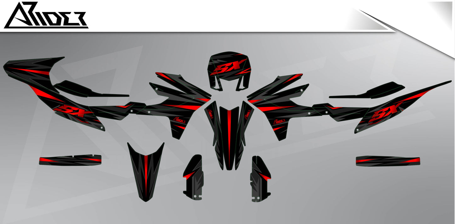 Graphics Kit suitable for Aprilia SX 125 - Impact Edition