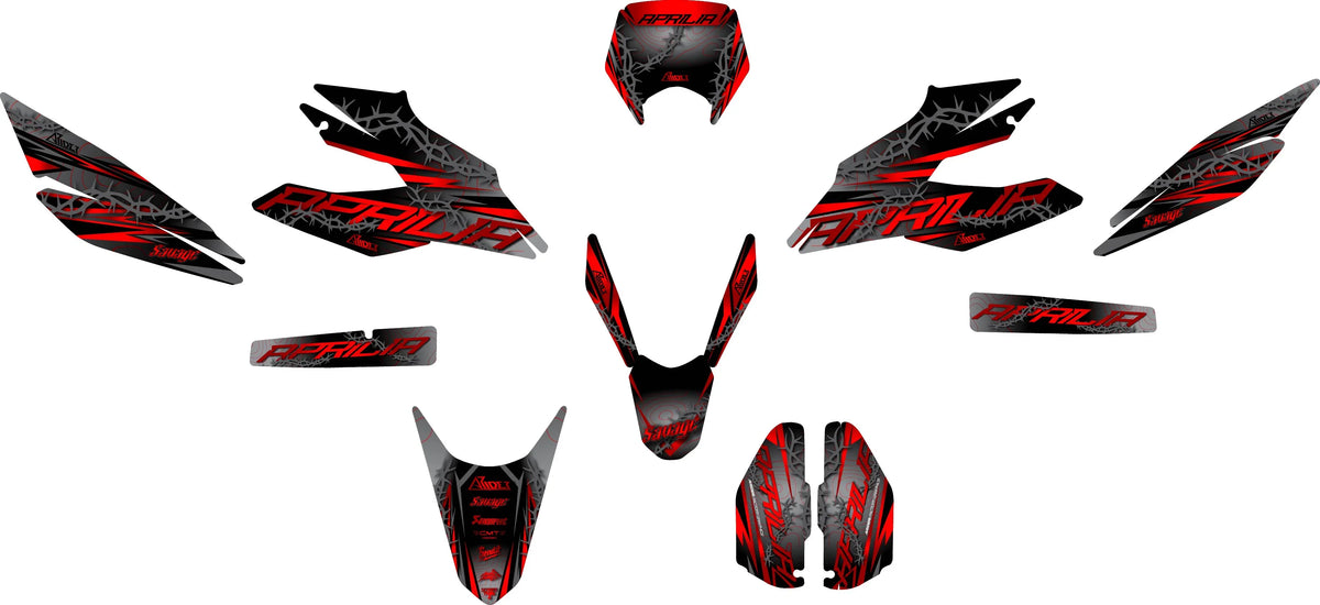 Dekor passend für Aprilia SX 125 - Razor Edition - Arider