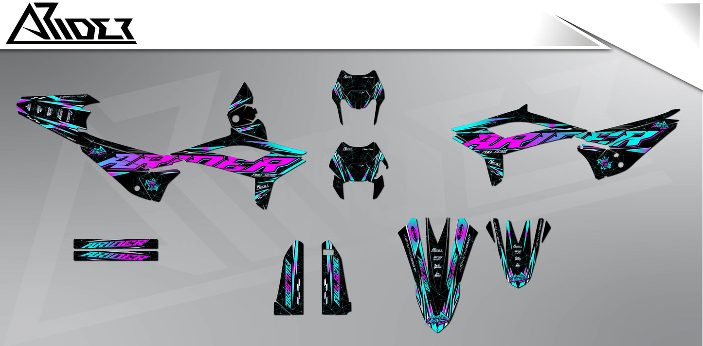 Graphics Kit suitable for Beta RR 50 / 125 - Glitch Edition
