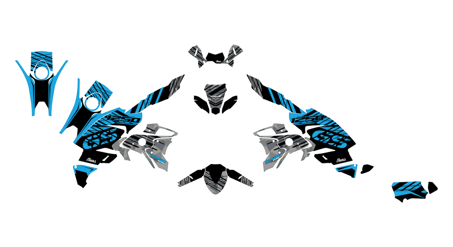 Graphics Kit suitable for BMW R1200 | R1250 GS Graphics Kit - Scratch