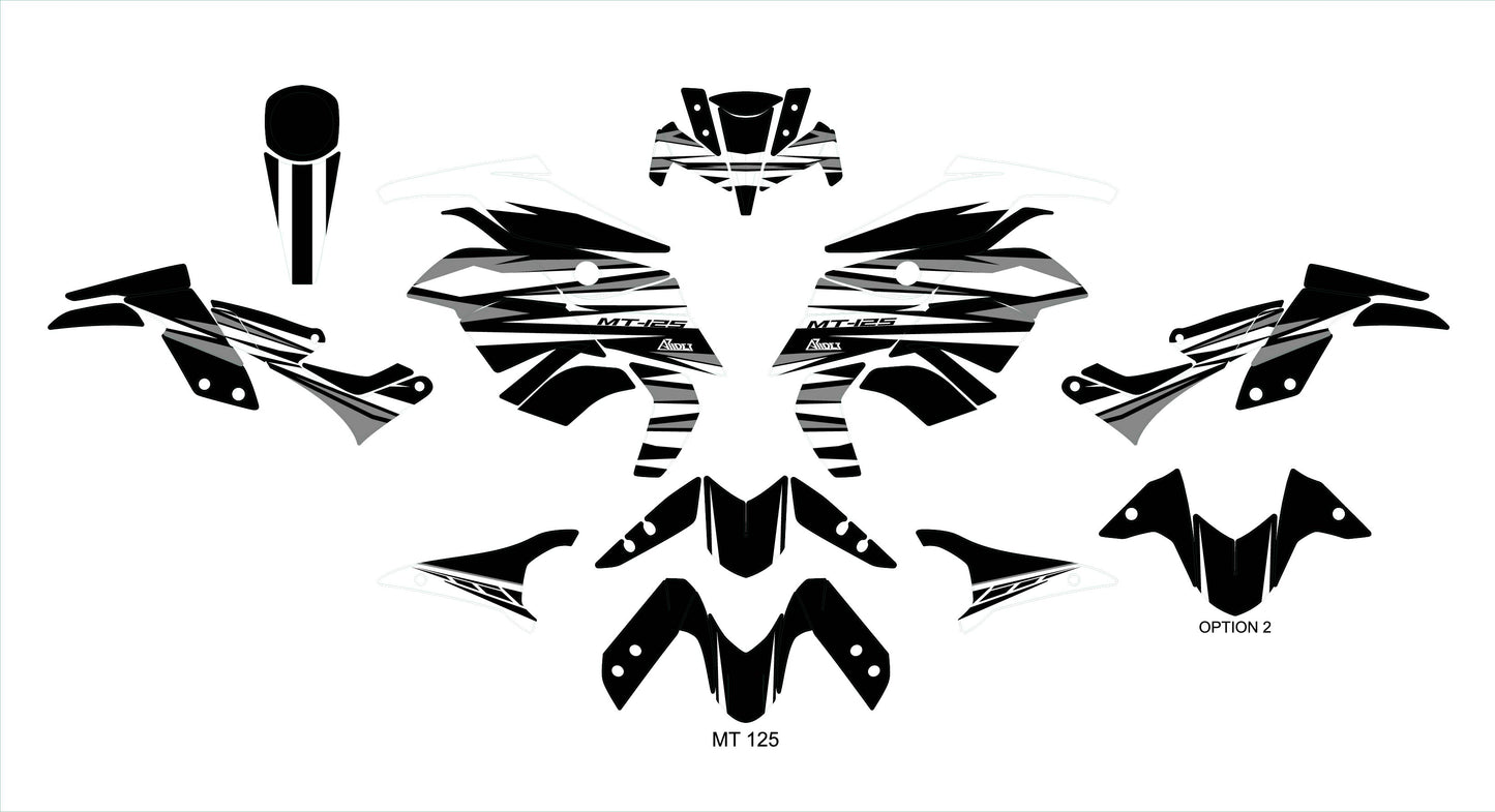 Graphics Kit suitable for Yamaha MT 125 - Beast Edition