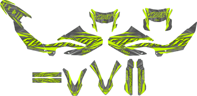 Graphics Kit suitable for Yamaha WR 125 X - Breeze Edition