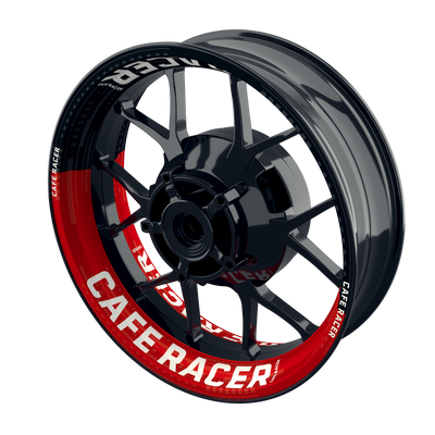 Felgenaufkleber Cafe Racer V1 Premium rot