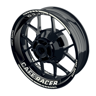 Felgenaufkleber Cafe racer Premium Design Saw B schwarz