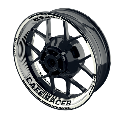 Felgenaufkleber Cafe racer Premium Design Saw W schwarz