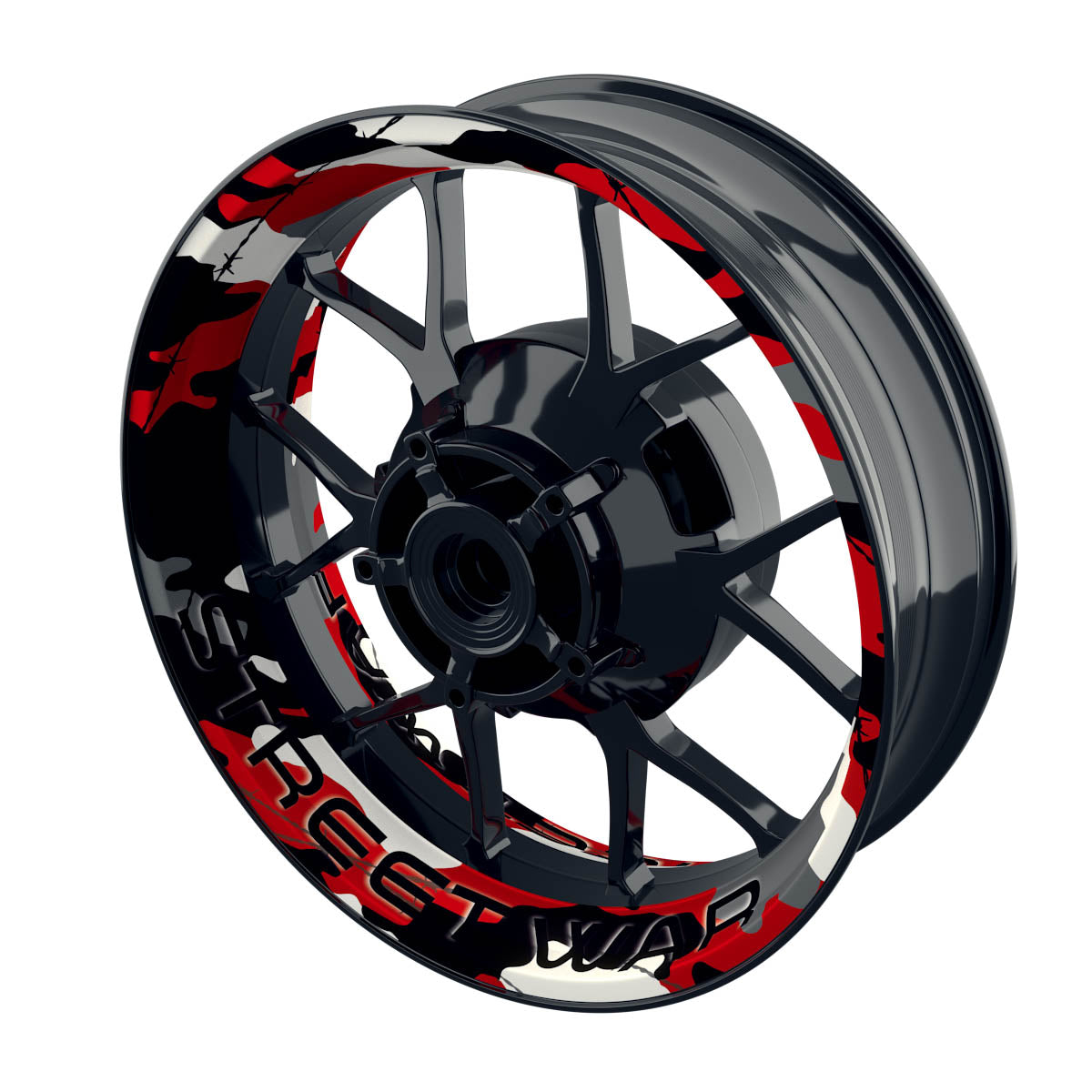 Felgenaufkleber Camouflage Redwood rund Streetwar Premium keine