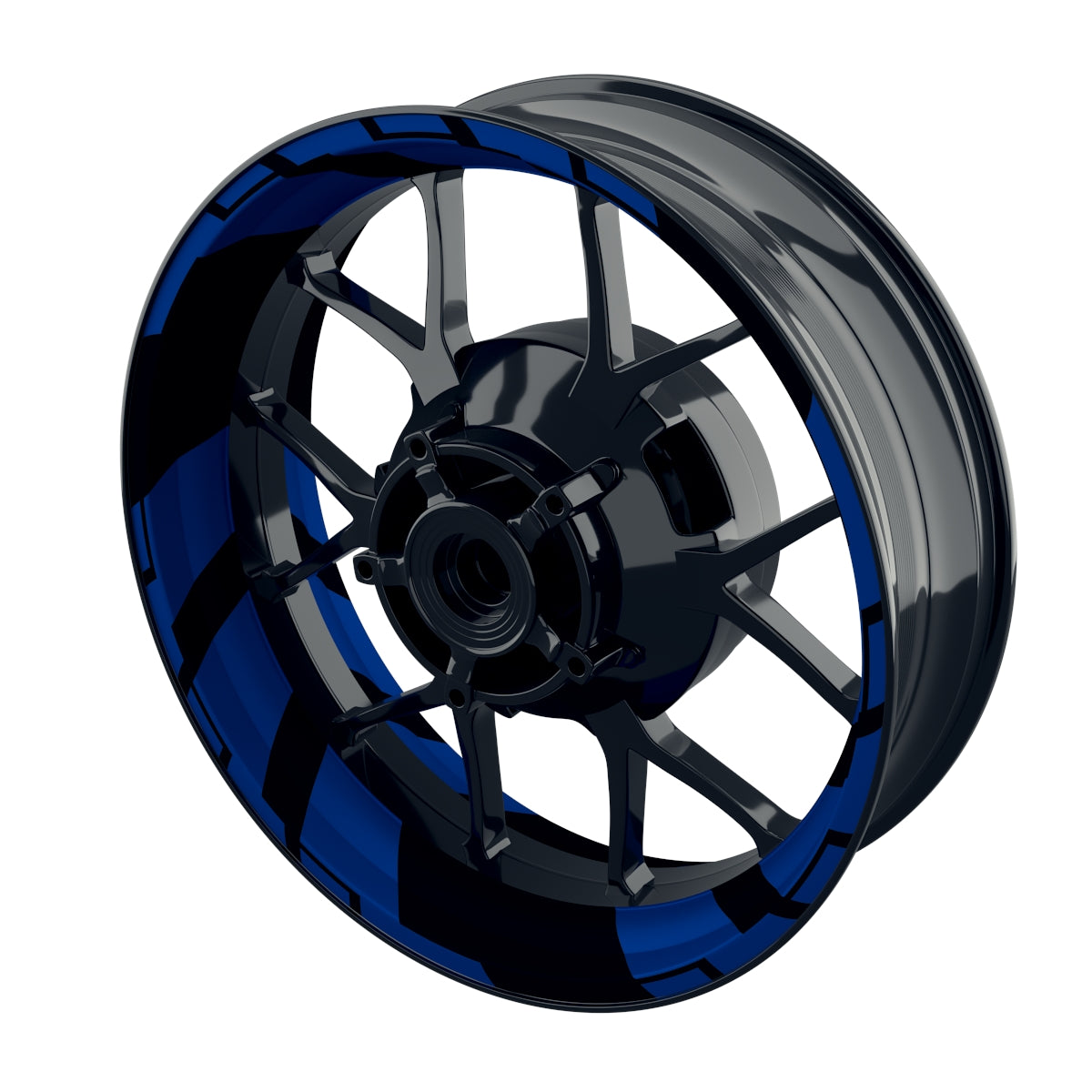 Felgenaufkleber Chainsaw Wheelsticker Premium blau