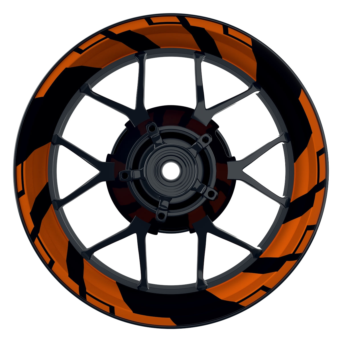 Felgenaufkleber Chainsaw Wheelsticker Premium orange