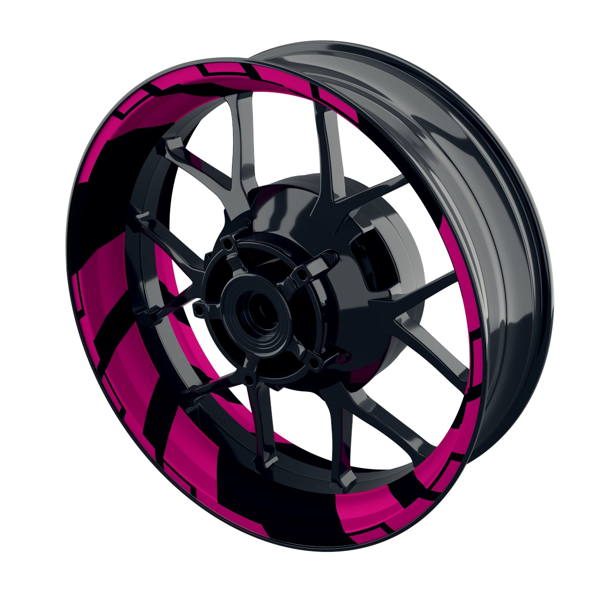 Felgenaufkleber Chainsaw Wheelsticker Premium pink