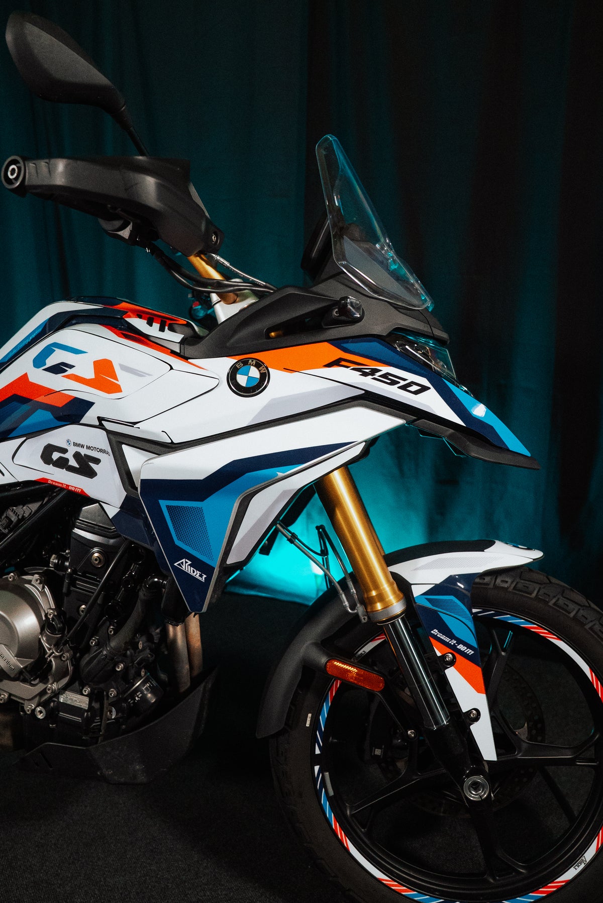 Kit de pegatinas adecuado para BMW F 450 GS - Edición Slim