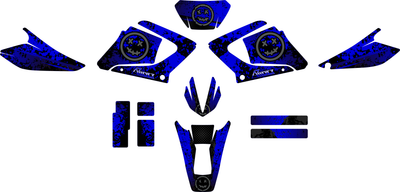 Graphics Kit suitable for Yamaha DT 125 X | R- Smiley Edition