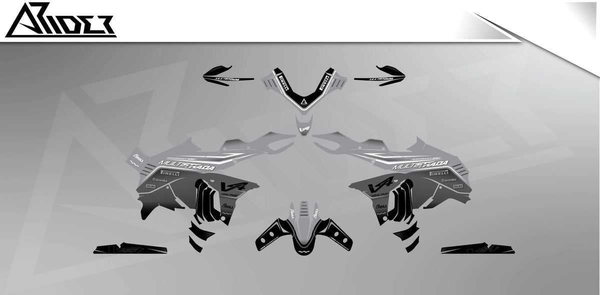 Dekor passend für Ducati Multistrada V4 - Explorer Edition - Arider