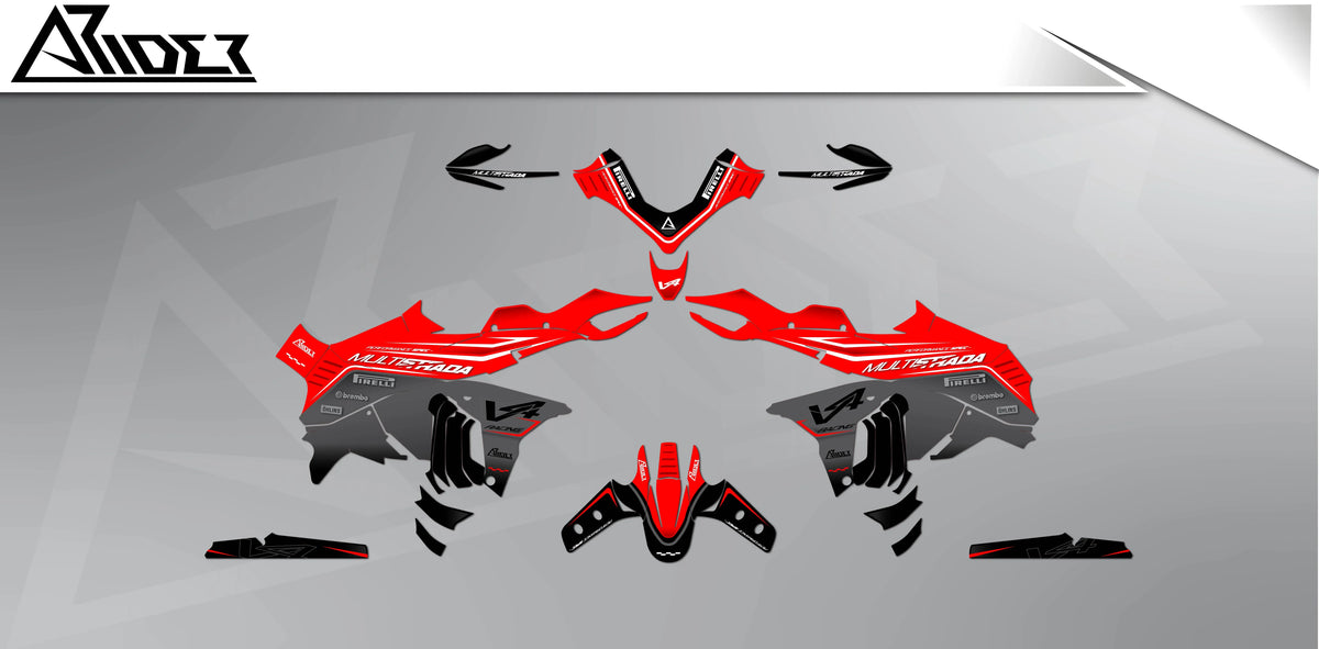 Dekor passend für Ducati Multistrada V4 - Explorer Edition - Arider