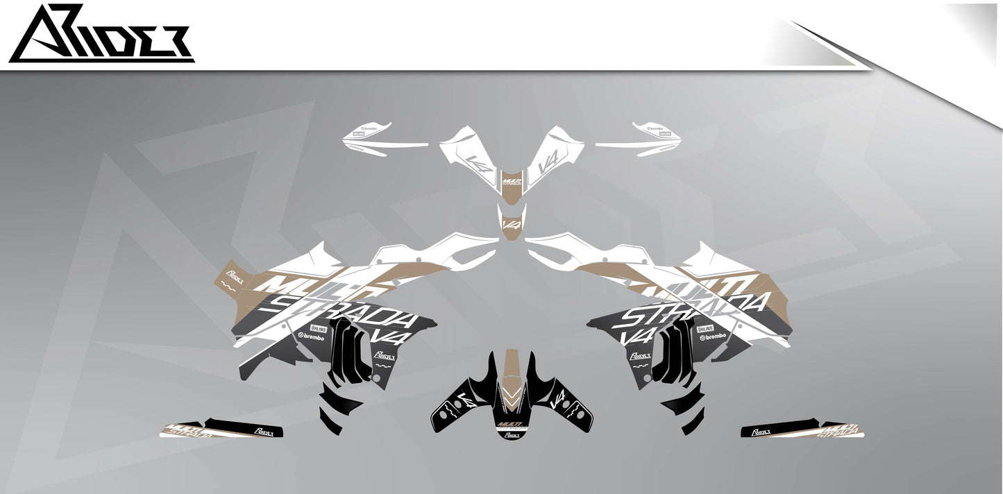 Graphics Kit suitable for Ducati Multistrada V4 - Expedition Edition