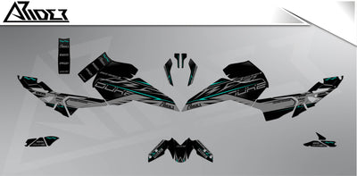 Graphics Kit suitable for KTM Duke 125 - Phase Edition
