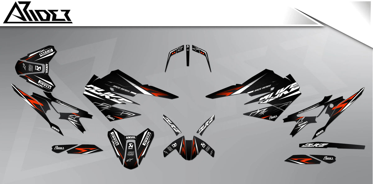 Dekor passend für KTM Duke 890 (R) - Nebula Edition - Arider