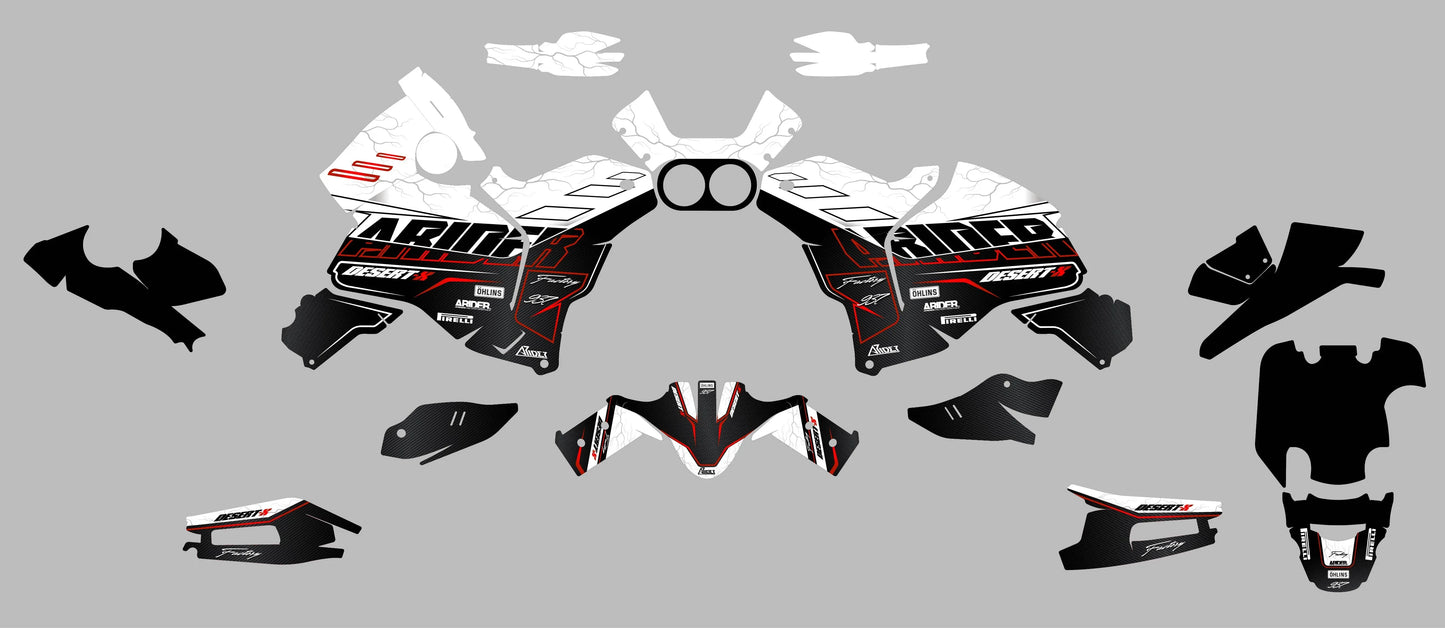 Dekor passend für Ducati DesertX - Explorer Edition - Arider
