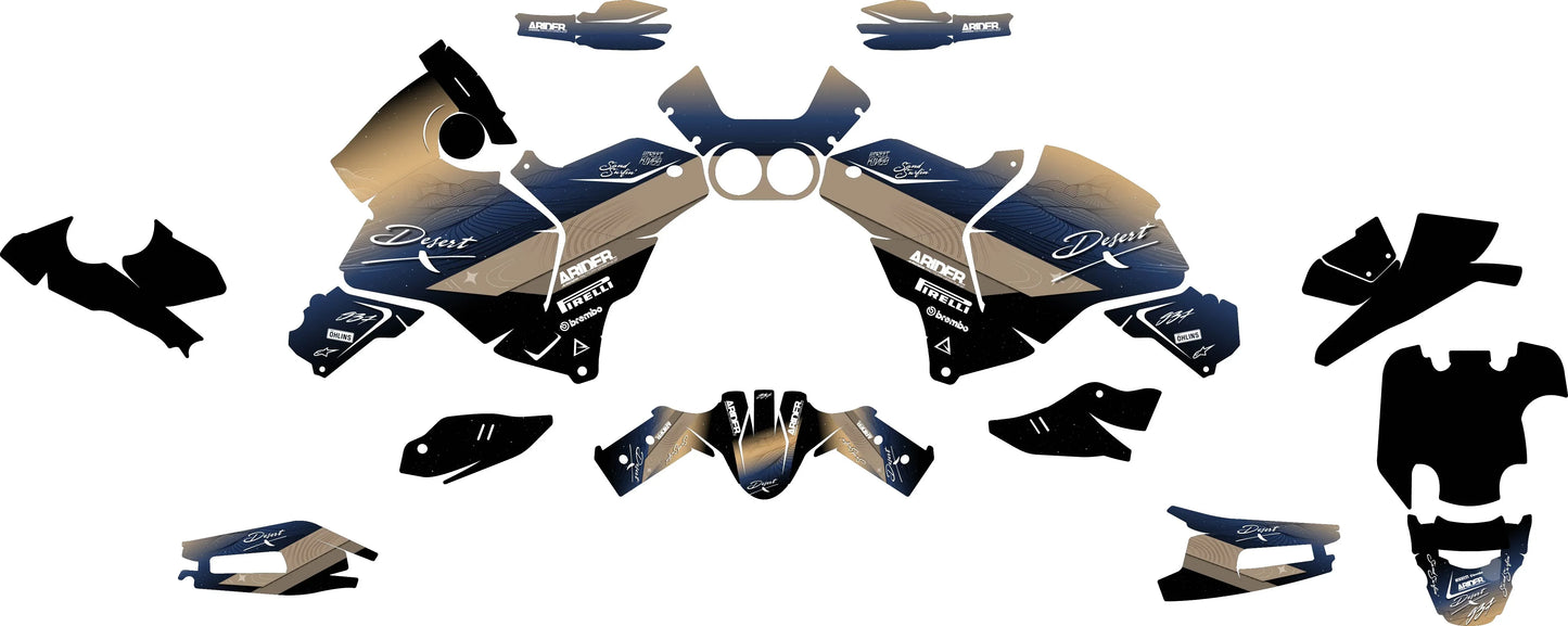 Dekor passend für Ducati DesertX - Desert Edition - Arider