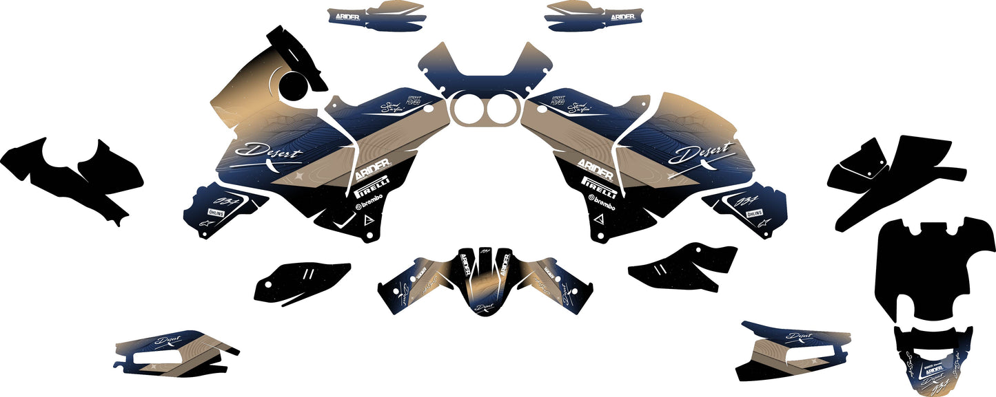 Graphics Kit suitable for Ducati DesertX - Desert Edition