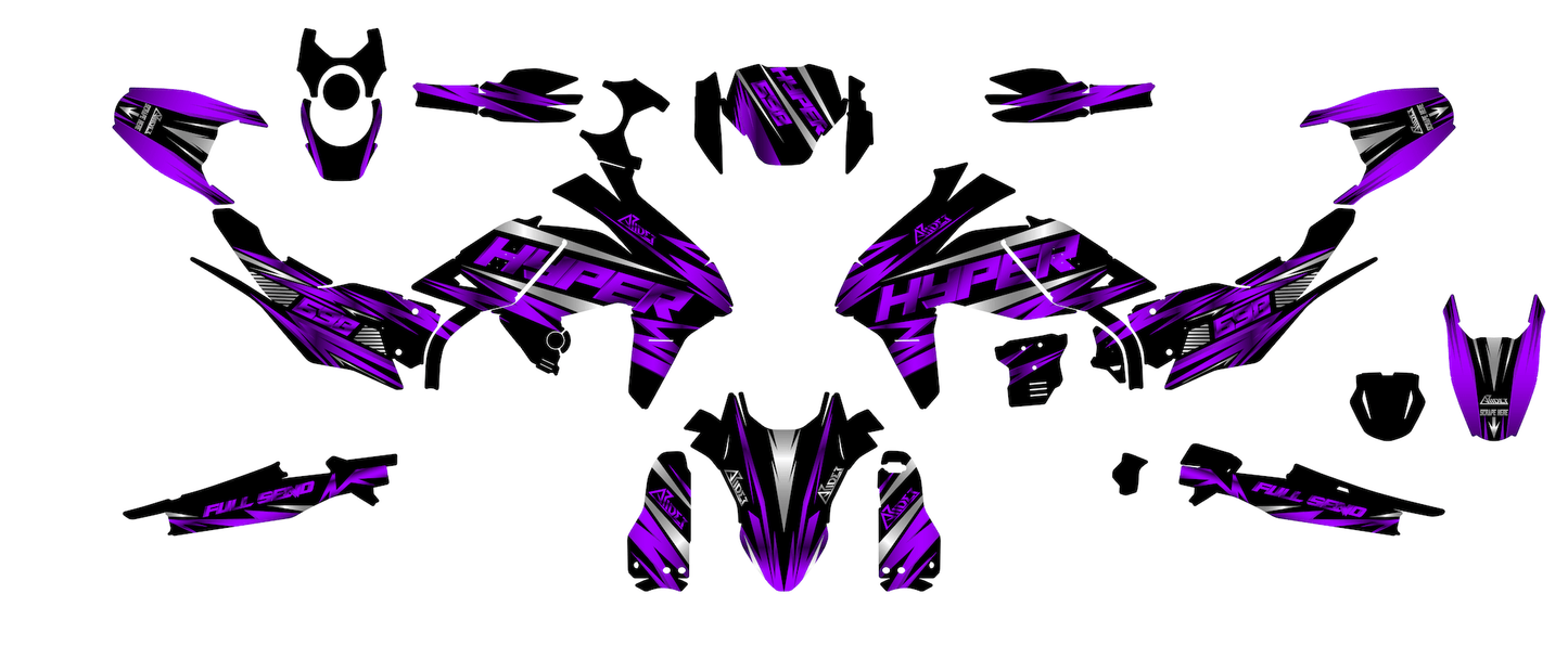 Graphics Kit suitable for Ducati Hypermotard Mono 698 - Duplex Edition