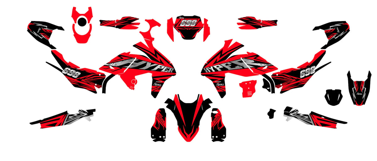 Dekor passend für Ducati Hypermotard Mono 698 - Vault Edition - Arider