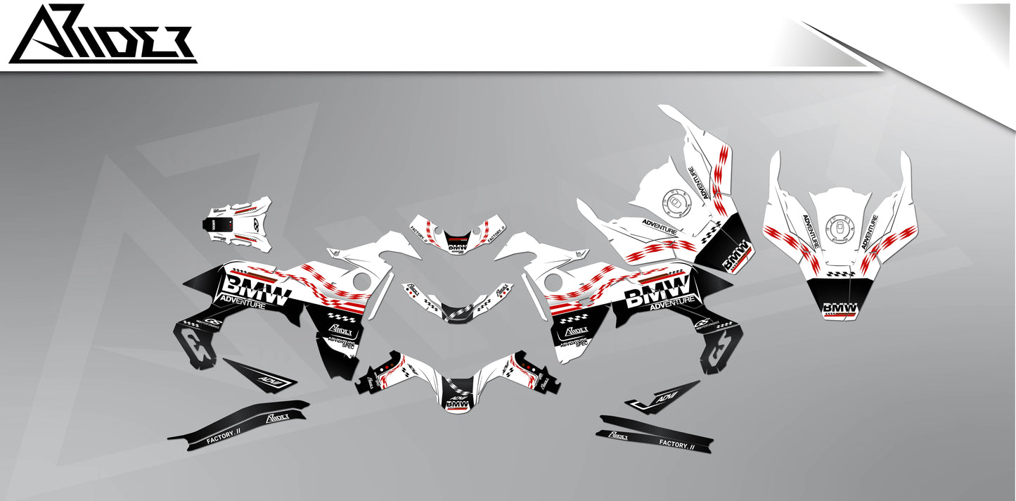 Graphics Kit suitable for BMW F 900 GS Graphics Kit - Pioneer Edition
