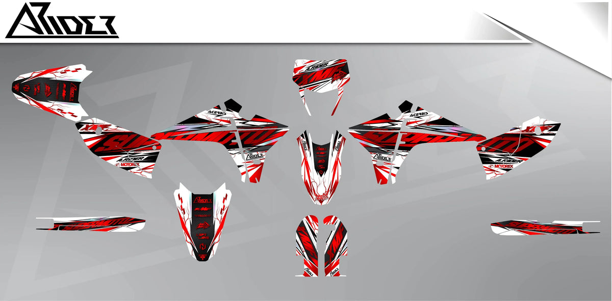 Dekor passend für Fantic XMF 50 / 125 - Edge Edition - Arider