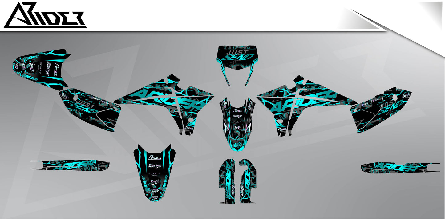 Graphics Kit suitable for Fantic XMF 50 / 125 - Vortex Edition