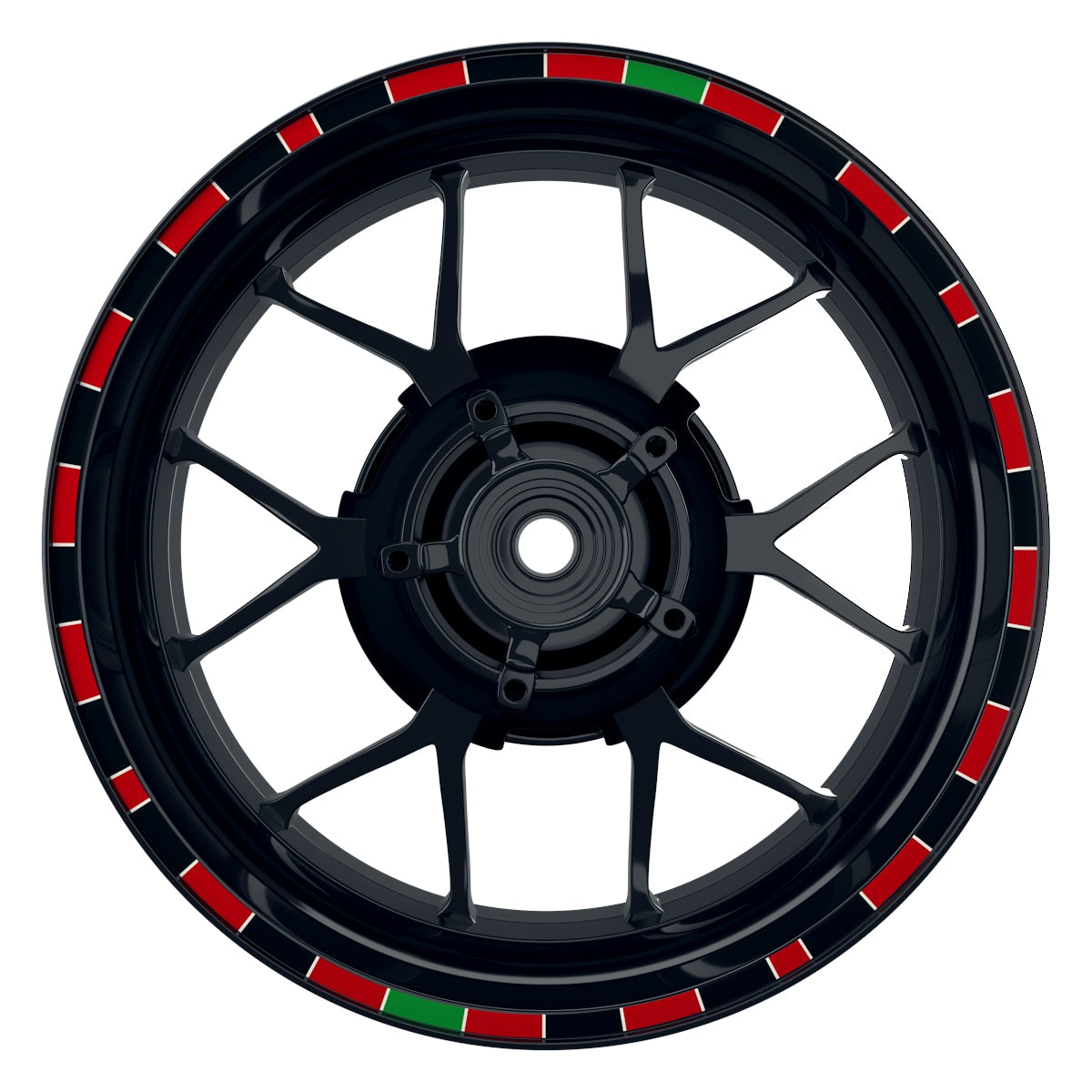 Felgenrandaufkleber Roulette Frontansicht