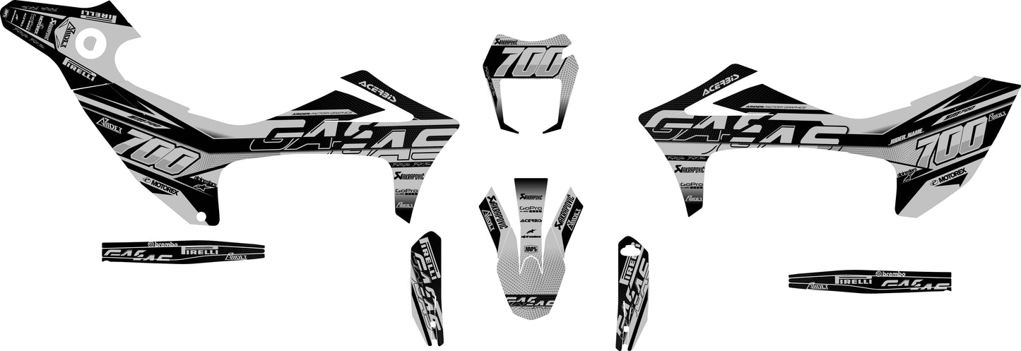 Graphics Kit suitable for GasGas 700 - Rogue Edition