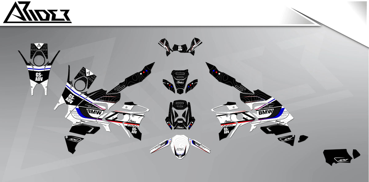 Dekor passend für BMW R1250 GS Dekor - Outrider Edition - Arider