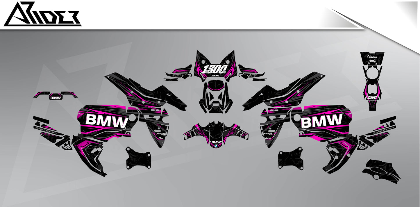 Graphics Kit suitable for BMW R 1300 GS Adventure Graphics Kit - Trekker Edition