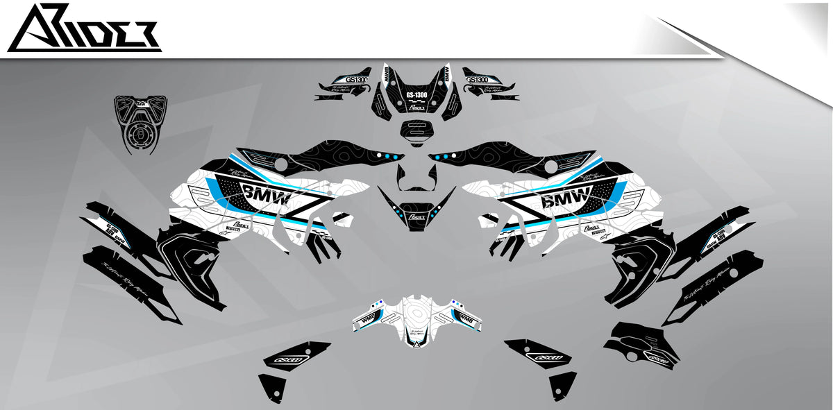 Dekor passend für BMW R1300 GS Dekor - Outrider Edition - Arider