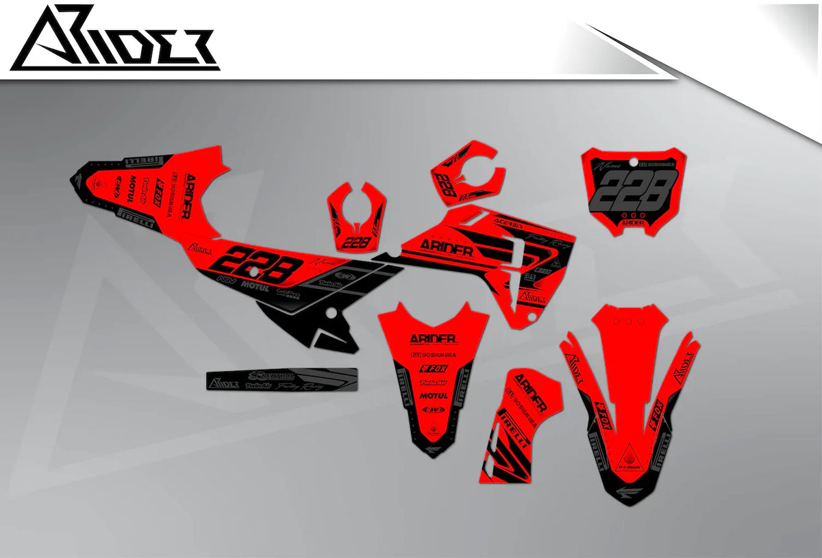 Dekor passend für Honda CRF / CR - Clean Edition - Arider