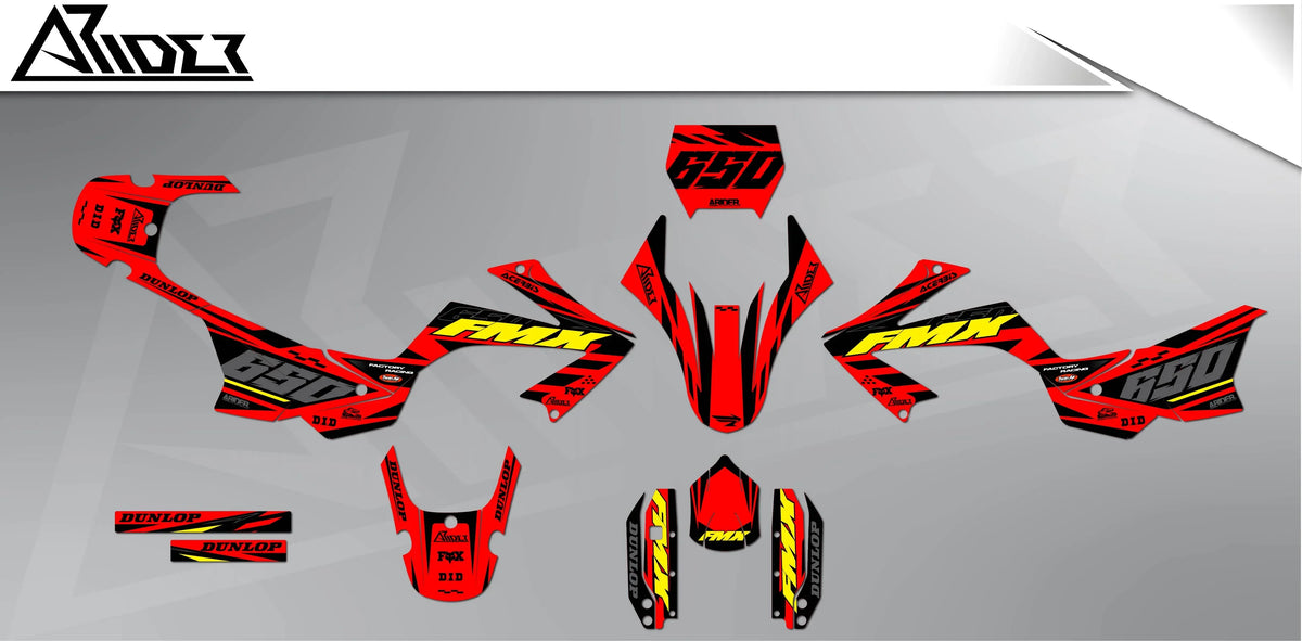 Dekor passend für Honda FMX 650 - Factory Edition - Arider