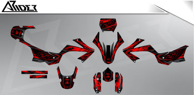 Graphics Kit suitable for Honda FMX 650 - Prime Edition