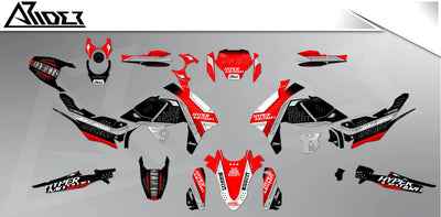 Dekor passend für Ducati Hypermotard Mono 698 - Factory Edition - Arider