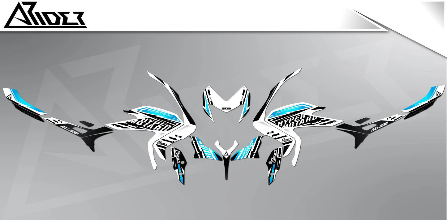 Dekor passend für Ducati Hypermotard 821-939 - Factory Edition - Arider