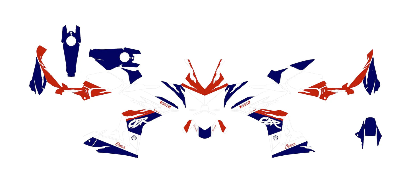 Dekor passend für Honda CBR 650 R - Past Edition - Arider