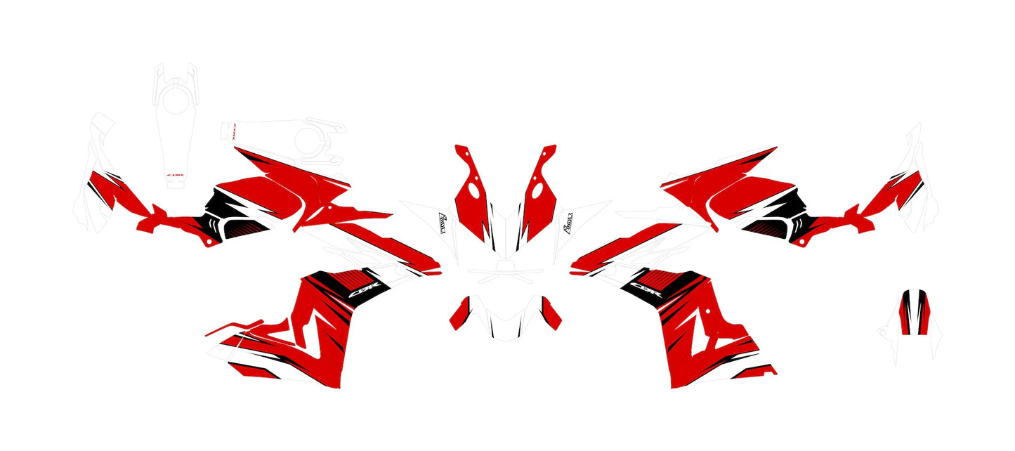 Dekor passend für Honda CBR 650 R - Track Edition - Arider