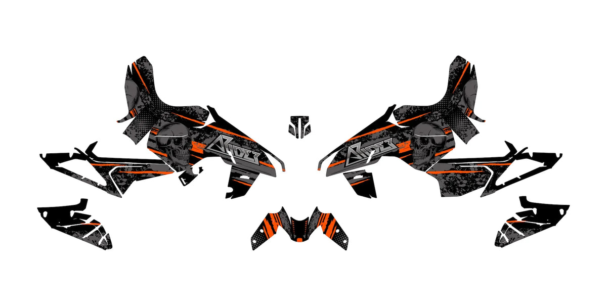 Dekor passend für KTM Duke 390 - Skull Edition - Arider