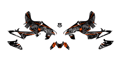 Graphics Kit suitable for KTM Duke 390 - Skull Edition